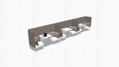 现代休闲桌椅组合草图大师模型，桌椅组合sketchup模型下载