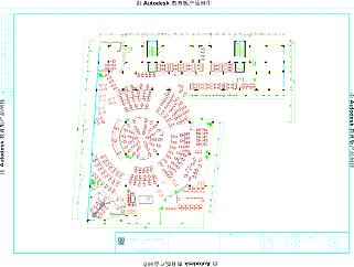网吧的新平面CAD建筑设计图纸下载