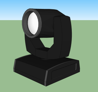  现代筒灯射灯SU模型，筒灯射灯草图大师模型下载