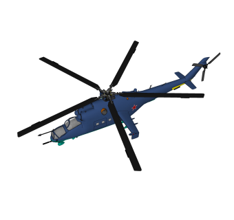 现代雌鹿武装运输直升机su模型下载，运输直升机草图大师模型