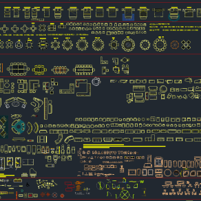 史上最齐全现代家具CAD素材，家具CAD图纸下载