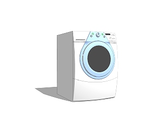 现代<em>洗衣机</em>skp文件，<em>洗衣机</em>草图大师模型下载
