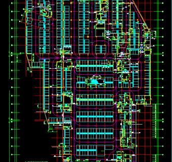 天津公建施工图，公建CAD施工图纸下载