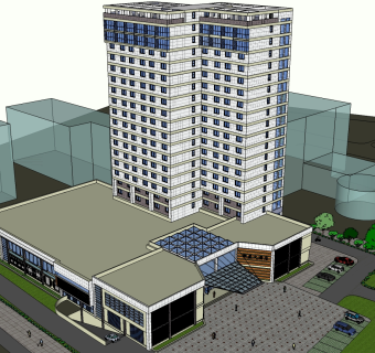 酒店草图大师模型下载、酒店su模型下载