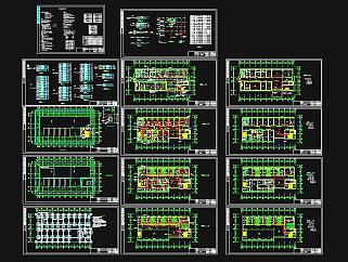 小医院电气施工图CAD图纸