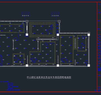 红木家具展厅CAD施工图，家具展厅CAD施工图纸下载