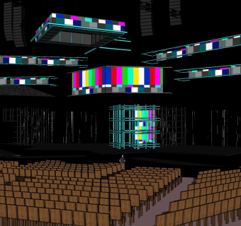 现代舞台草图大师模型，舞台SU模型下载