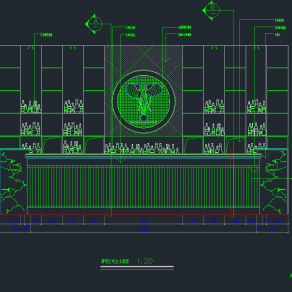 酒吧区吧台CAD详图，酒吧CAD施工图纸下载