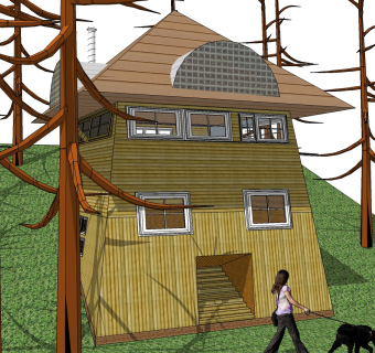 罗伯特·斯特恩作品建筑草图大师模型下载、罗伯特·斯特恩作品建筑su模型下载