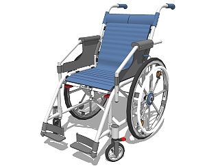 轮椅su模型，轮椅sketchup模型，轮椅草图大师<em>素材</em>下载