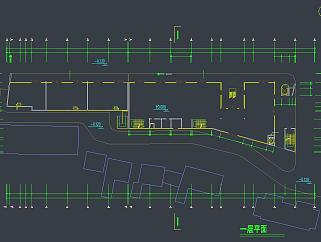 现代商场建筑设计图，商场CAD施工图纸下载
