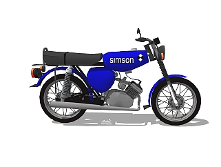 现代<em>摩托车</em>免费su模型，<em>摩托车</em>sketchup模型下载