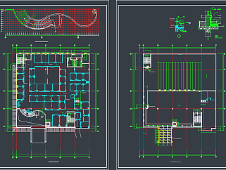 综合办公大楼CAD施工图，办公空间CAD施工图纸下载