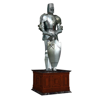 西方武士骑士雕塑su模型,摆件草图大师模型下载
