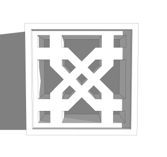 现代瓷砖草图大师模型，双人床SKP模型下载