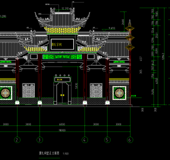 古建筑CAD施工图，建筑CAD图纸下载