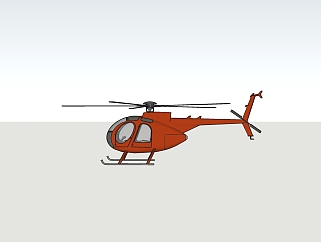 现代<em>直升机</em>草图大师模型，<em>直升机</em>sketchup模型