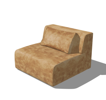 现代懒人沙发草图大师模型，懒人沙发skb文件下载。