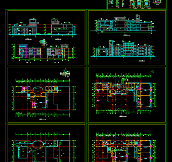 整套幼儿园CAD施工图，幼儿园图纸下载