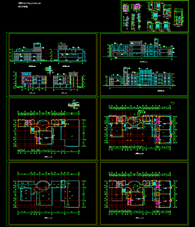 整套幼儿园CAD施工图，幼儿园图纸下载