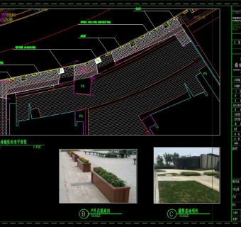 街道景观施工规划，道路景观CAD施工方案