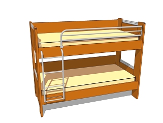 现代<em>上下儿童床</em>草图大师模型，<em>儿童床</em>sketchup模型下载