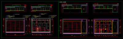 整木衣柜CAD图库，衣柜CAD图纸下载