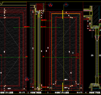 室内卧室暗门节点大样详图、卧室暗门cad施工图纸下载