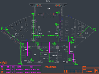 连锁酒店CAD智能化工程施工图，酒店平面布局图下载