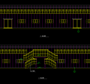 整套食堂钢结构建筑图，食堂CAD建筑图纸下载