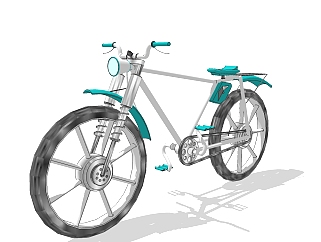 现代自行车<em>免费su模型</em>，自行车sketchup<em>模型</em>下载