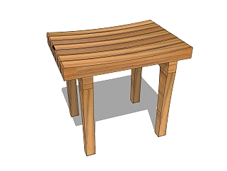 日式单椅skb模型分享，椅子SU模型下载