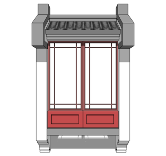 古代窗SU模型下载，窗户skb模型分享