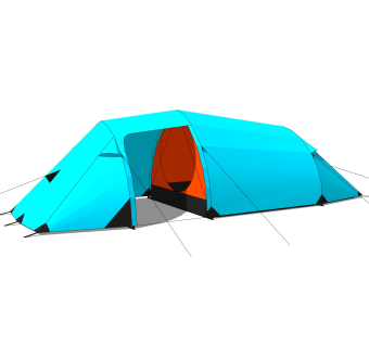 现代简约户外帐篷sketchup模型，帐篷skp模型下载