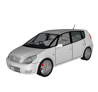 现代汽车免费su模型，现代汽车sketchup模型，汽车su素材下载