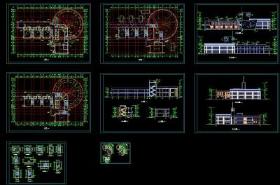 鸡冠石幼儿园建筑施工图，幼儿园cad设计图纸下载
