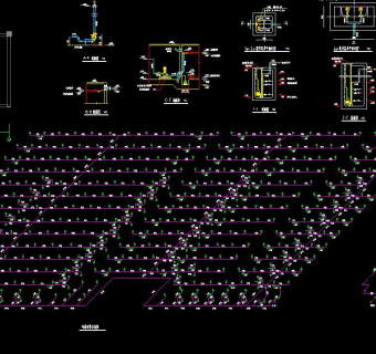 地下车库给排水全套图纸施工图CAD图纸