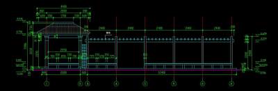 亭廊CAD大样图，亭廊CAD图纸下载