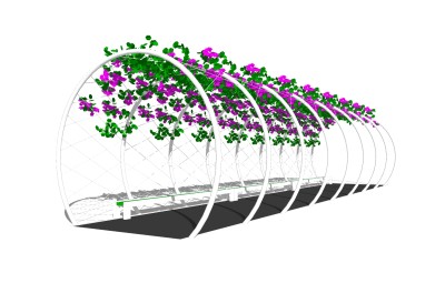 欧式铁艺拱形廊架草图大师模型，铁艺拱形廊架sketchup模型下载