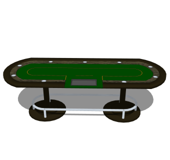 现代台球桌草图大师模型，台球桌SKB文件下载