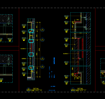 电梯间CAD设计节点大样施工图，cad建筑工程图纸下载