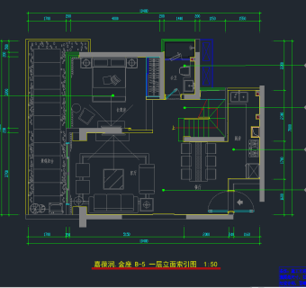 现代风格样板房CAD施工图下载、现代风格样板房dwg文件下载