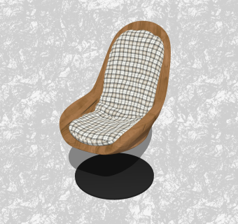 现代靠椅草图大师模型，椅子sketchup模型下载