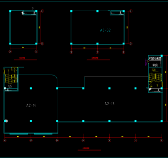 两岸咖啡厅装修CAD图纸，咖啡店CAD图纸下载