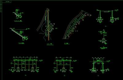 原创工厂改造公园景观CAD图纸，公园景观设计图纸下载