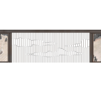 新中式景墙sketchup模型下载