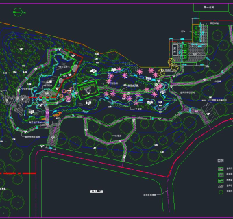 生态公园景观工程施工图,cad建筑图纸免费下载