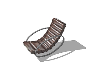 <em>现代</em>躺椅草图大师模型，<em>简约</em>躺椅sketchup模型