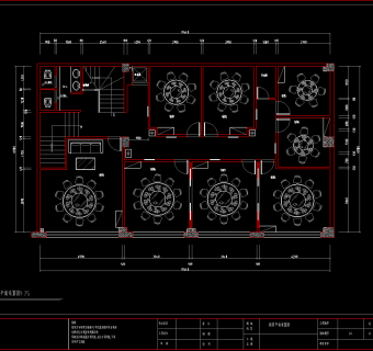 现代川菜馆方案全套cad图纸，餐厅cad施工图下载