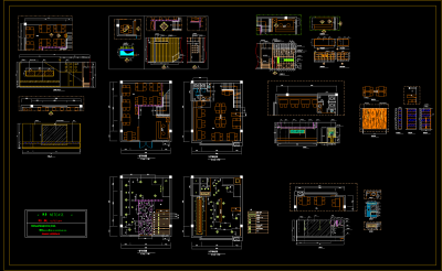 火锅店装修设计方案图纸，火锅店CAD施工图纸下载